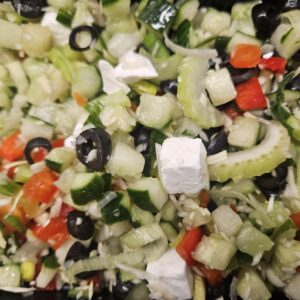 Griekse salade 500 gram.
