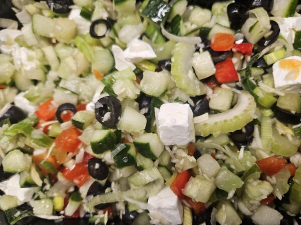 Griekse salade 500 gram.